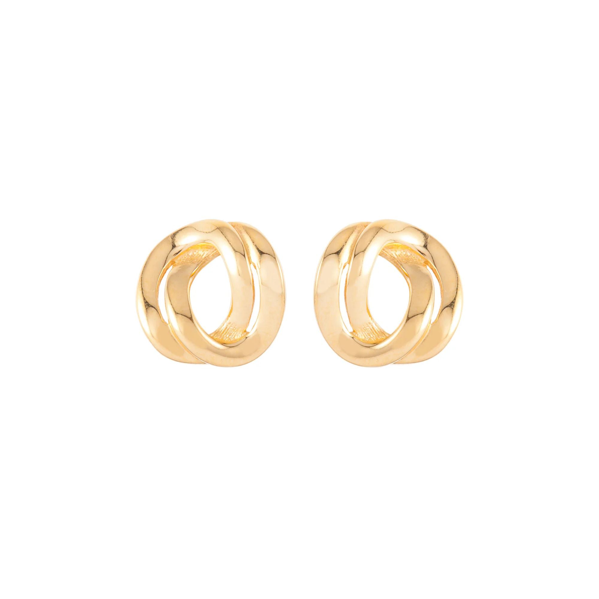 1980s Vintage Monet Chain Link Clip-On Earrings
