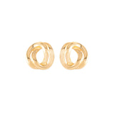 1980s Vintage Monet Chain Link Clip-On Earrings