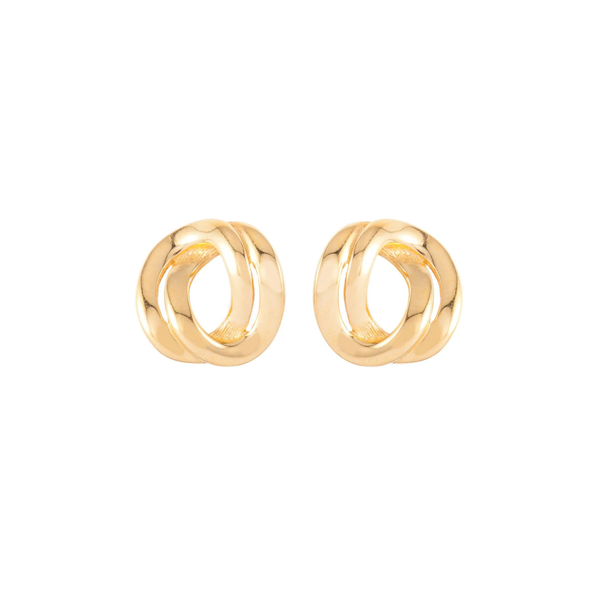 1980s Vintage Chain Link Clip On Earrings