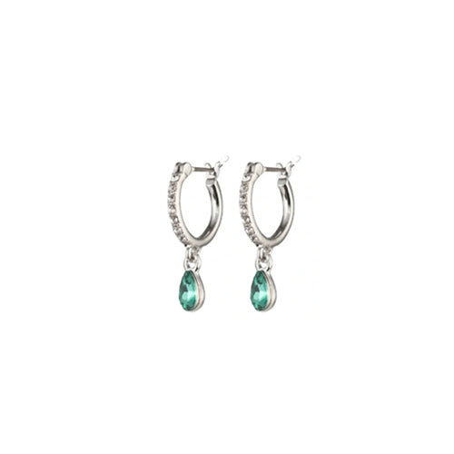 Givenchy Faux Emerald Chandelier Earrings