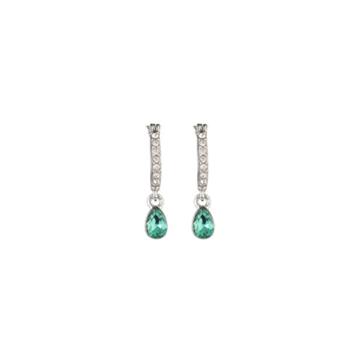 Givenchy Faux Emerald Chandelier Earrings