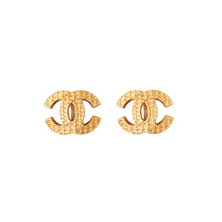 2000s Chanel Quilted Clip-on Earrings