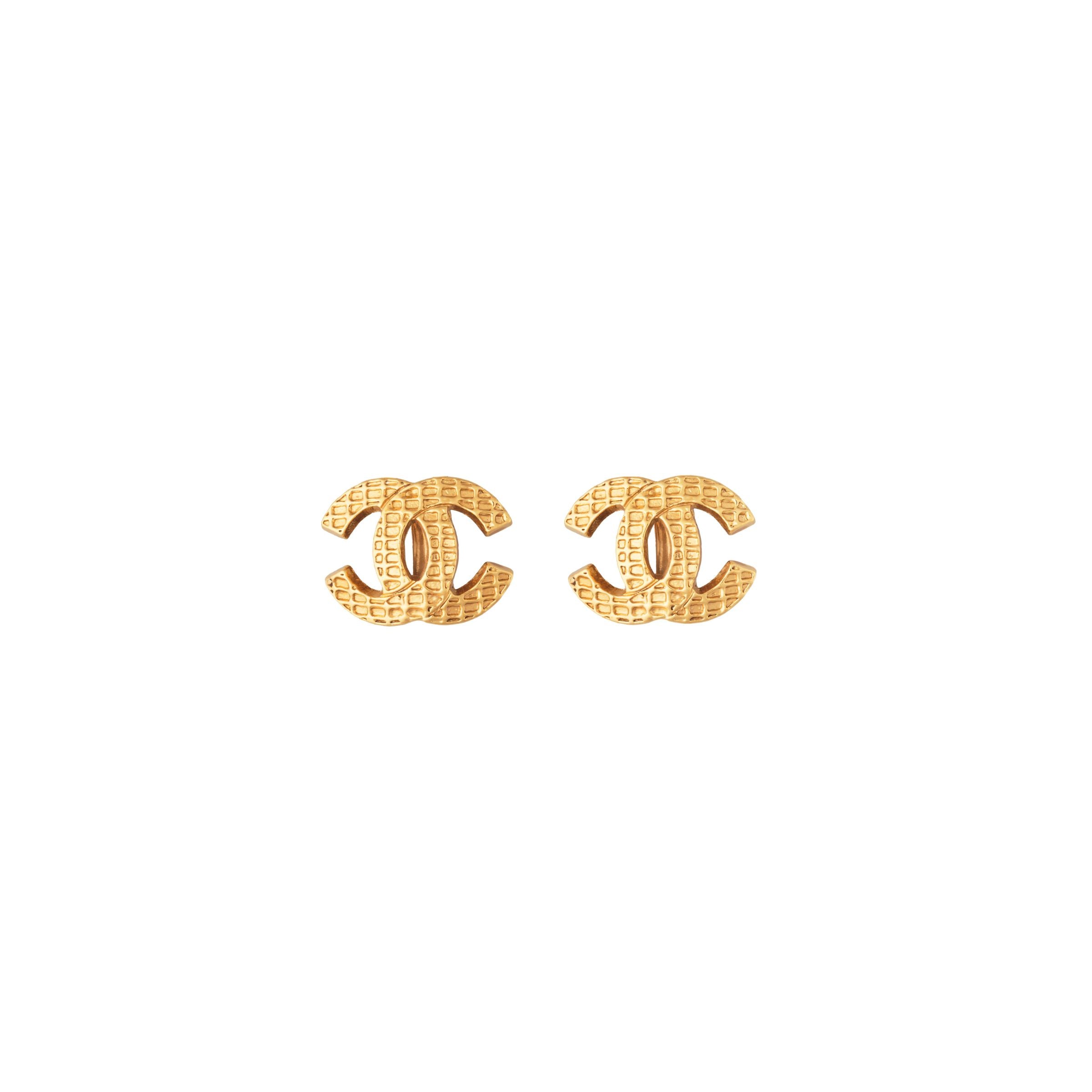 2000s Chanel Quilted Clip-on Earrings