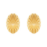 1980s Vintage Oval Clip-On Earrings