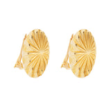 1980s Vintage Oval Clip-On Earrings