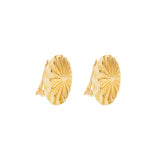 1980s Vintage Oval Clip-On Earrings