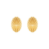 1980s Vintage Oval Clip-On Earrings