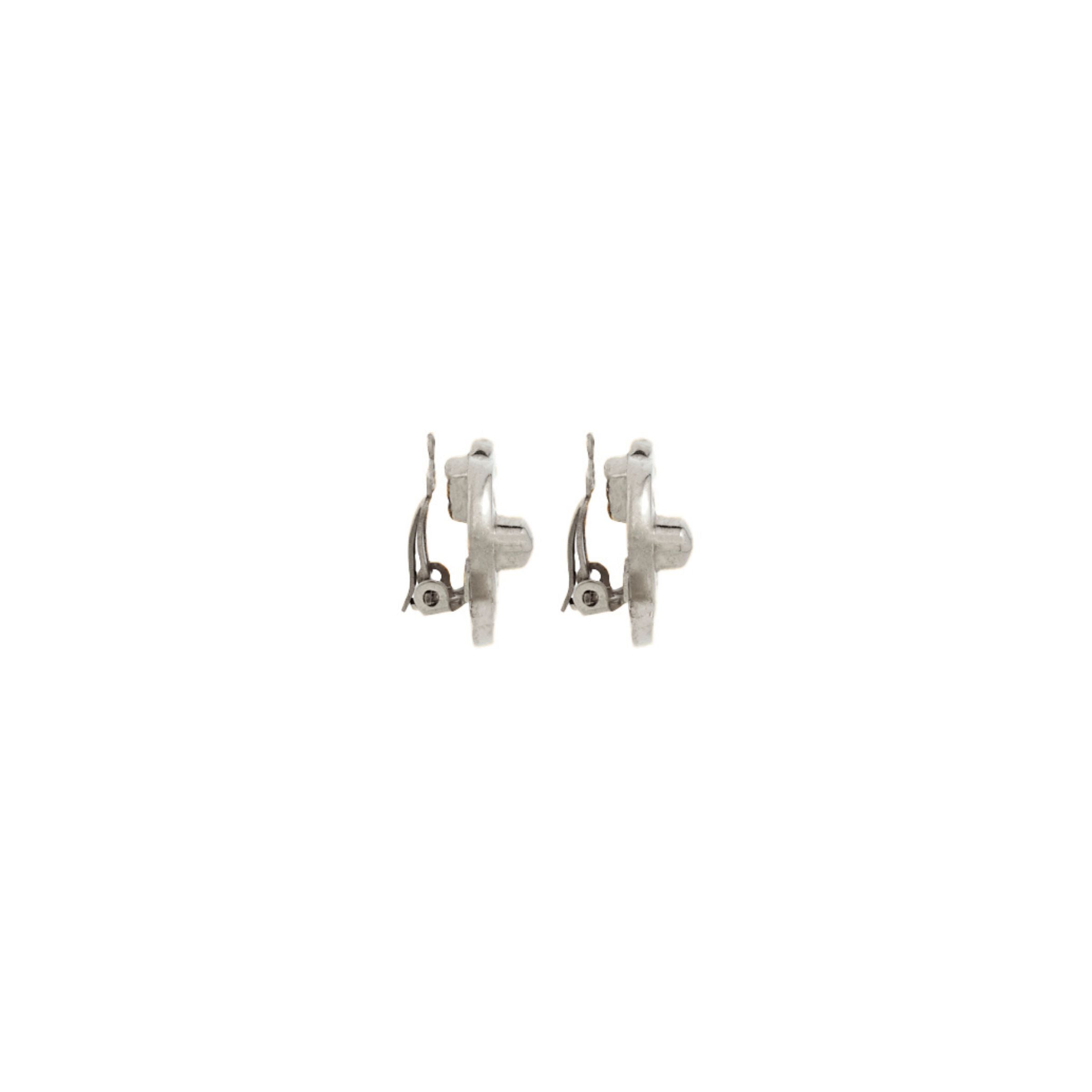 1996 Vintage Chanel Turn Lock Clip-On Earrings
