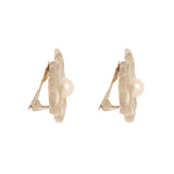 1980s Rare Vintage Christian Dior Floral Clip-On Earrings