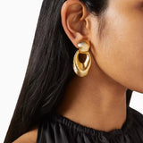 1980s Vintage Door Knocker Earrings