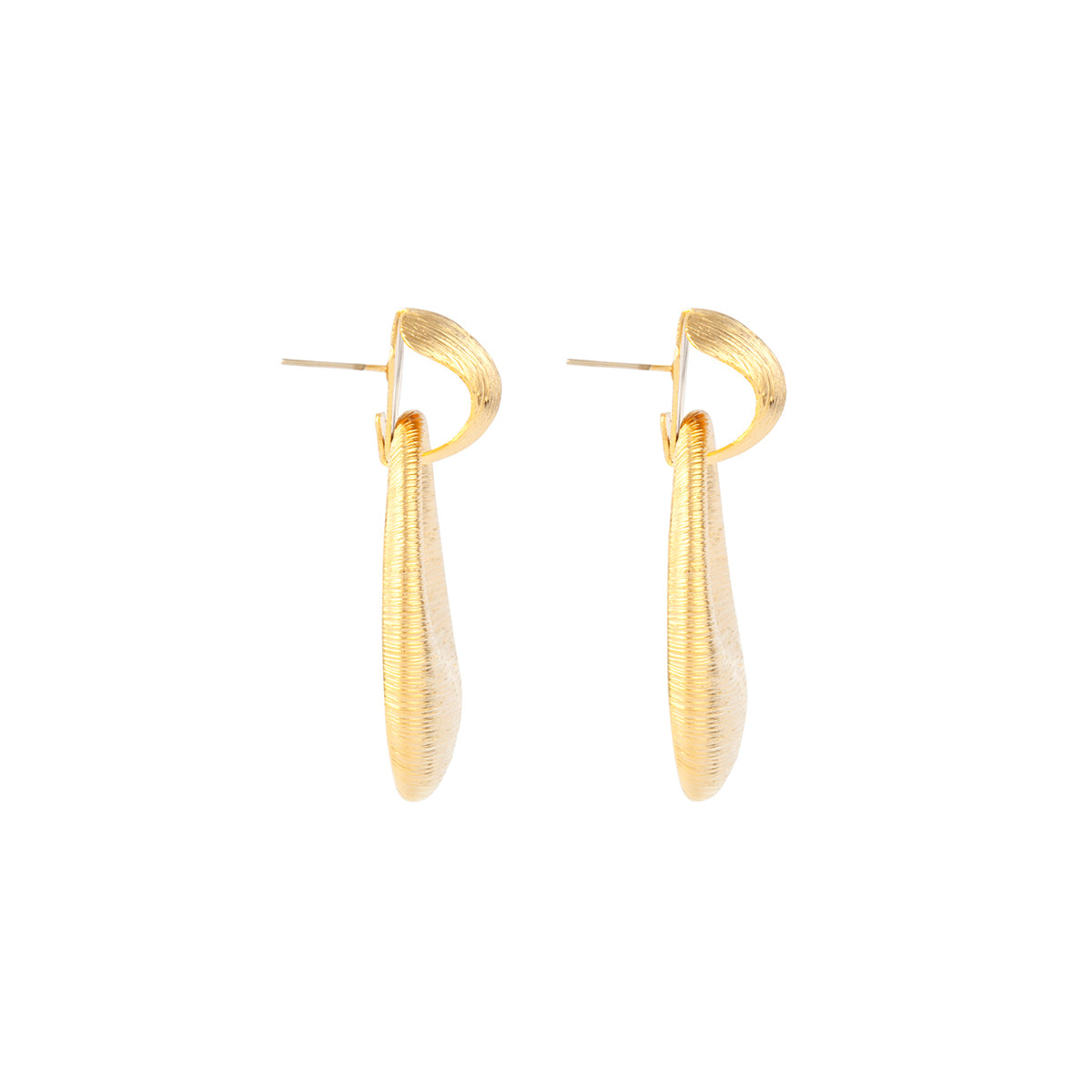 1980s Vintage Door Knocker Earrings