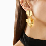 1980s Vintage Stylised Fish Clip-On Earrings