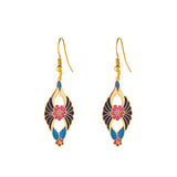 1980s Vintage Cloisonné Drop Earrings