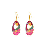 1980s Vintage Cloisonné Earrings