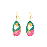 1980s Vintage Cloisonné Earrings