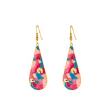 1980s Vintage Cloisonné Drop Earrings