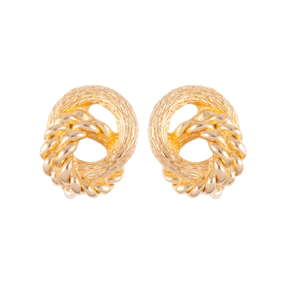 1980s Vintage Christian Dior Knot Earrings