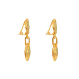 1980s Vintage Versace Medusa Clip On Earrings