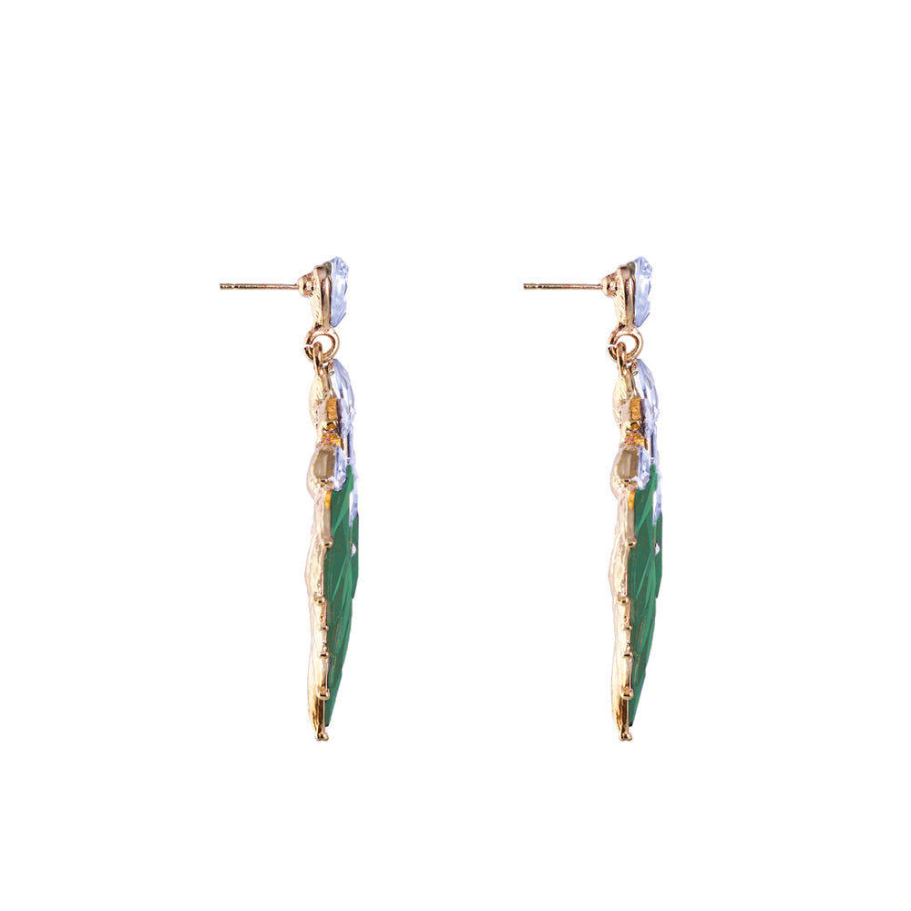 1990s Vintage Dramatic Drop Earrings