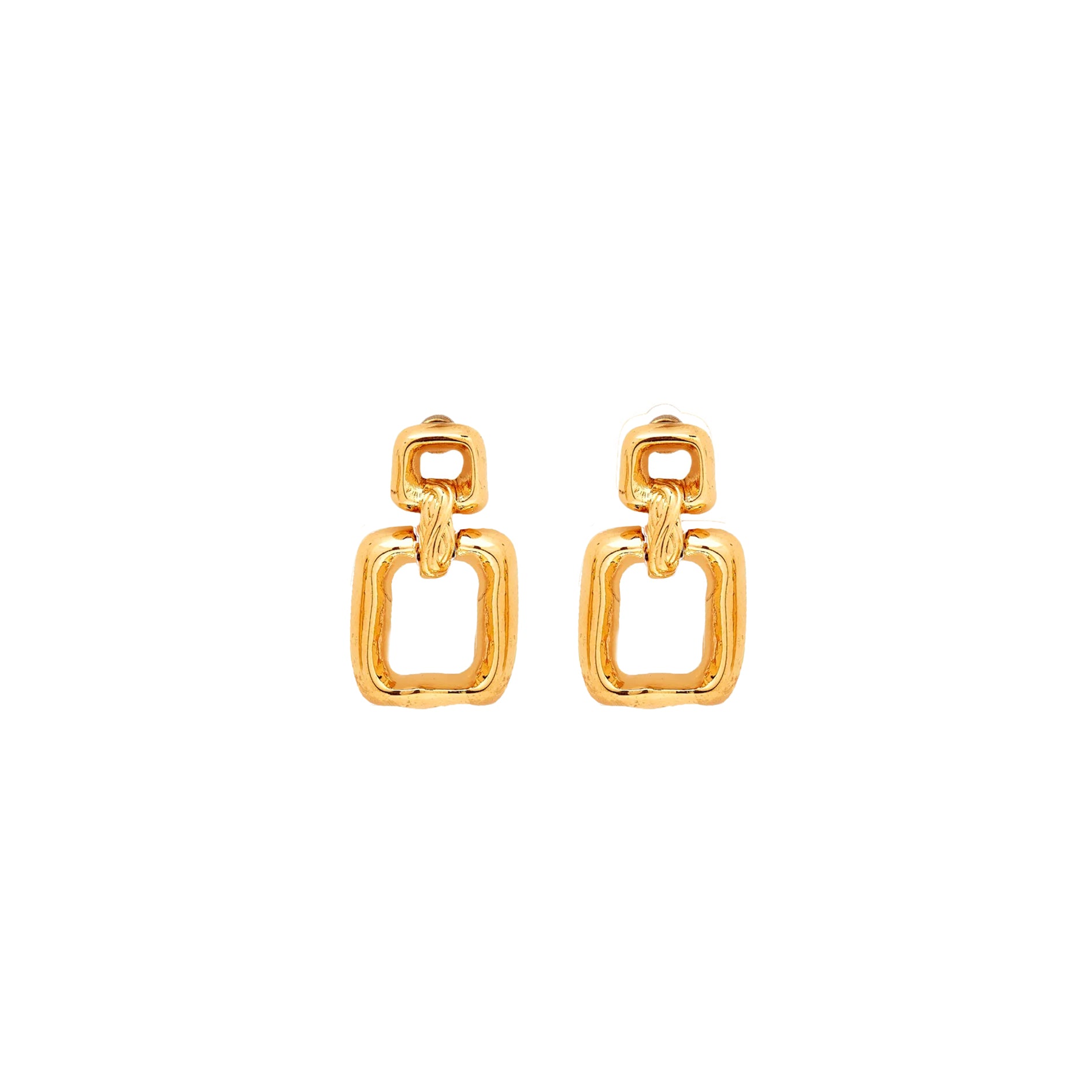 1980s Vintage Nina Ricci Door Knocker Earrings