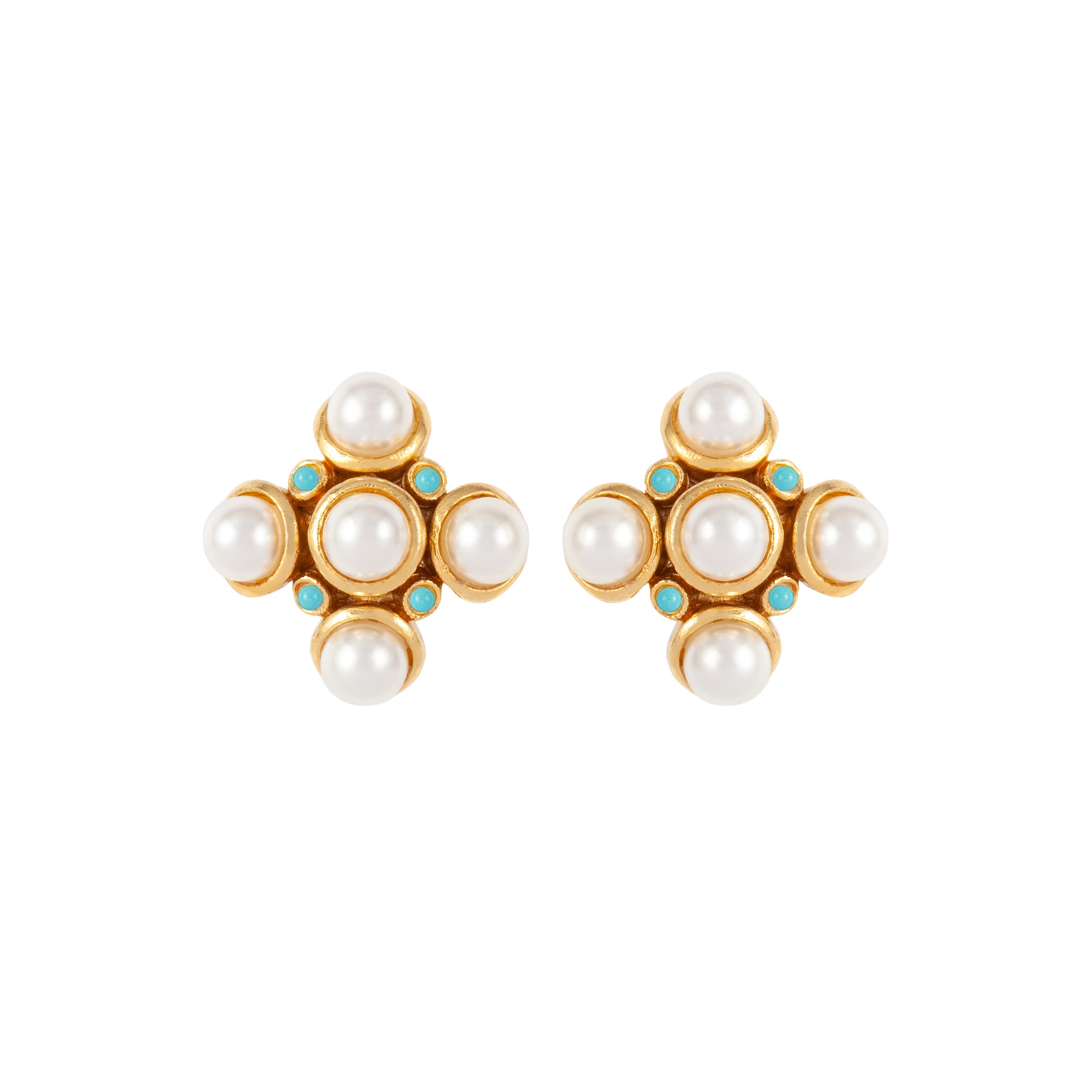 Vintage Renaissance Revival Clip-On Earrings