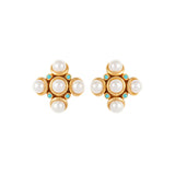 Vintage Renaissance Revival Clip-On Earrings