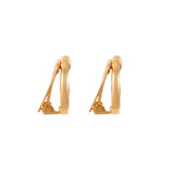 1980s Vintage Christian Dior Oval Logo Clip-On Earrings