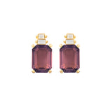 1980s Vintage Christian Dior Amethyst Clip-On Earrings