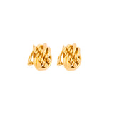 1980s Givenchy Sculpted Knot Clip-On Earrings