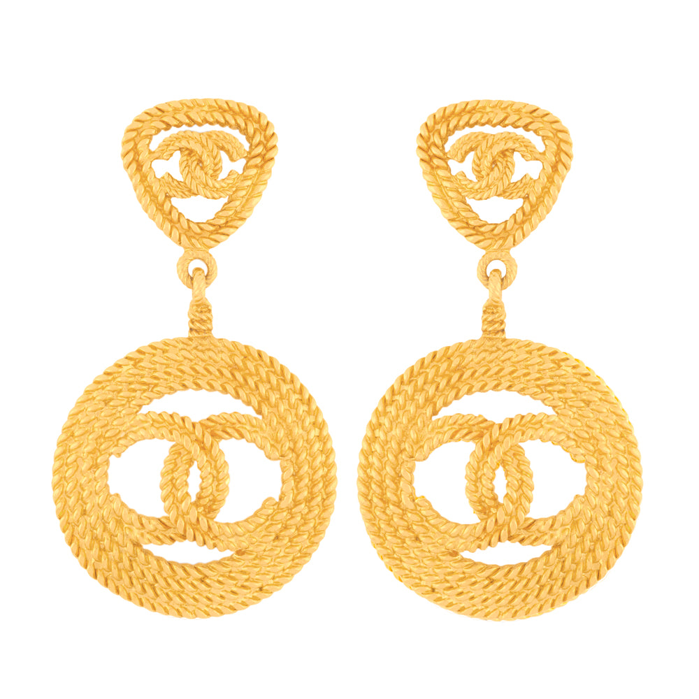 1980s Rare Vintage Chanel Clip-On Earrings