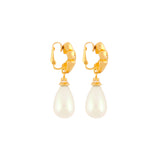 1980s Vintage Christian Dior Pearl Drop Clip-On Earrings