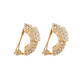 1980s Vintage Christian Dior Demi Hoop Clip-On Earrings