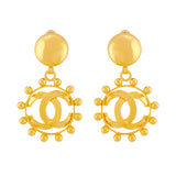 1980s Vintage Chanel Clip-On Earrings