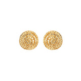 1980s Vintage Monet Gold Woven Earrings