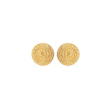 1980s Vintage Monet Gold Woven Earrings