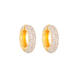 1990s Vintage Valentino Hoop Clip-On Earrings