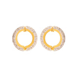 1990s Vintage Valentino Hoop Clip-On Earrings