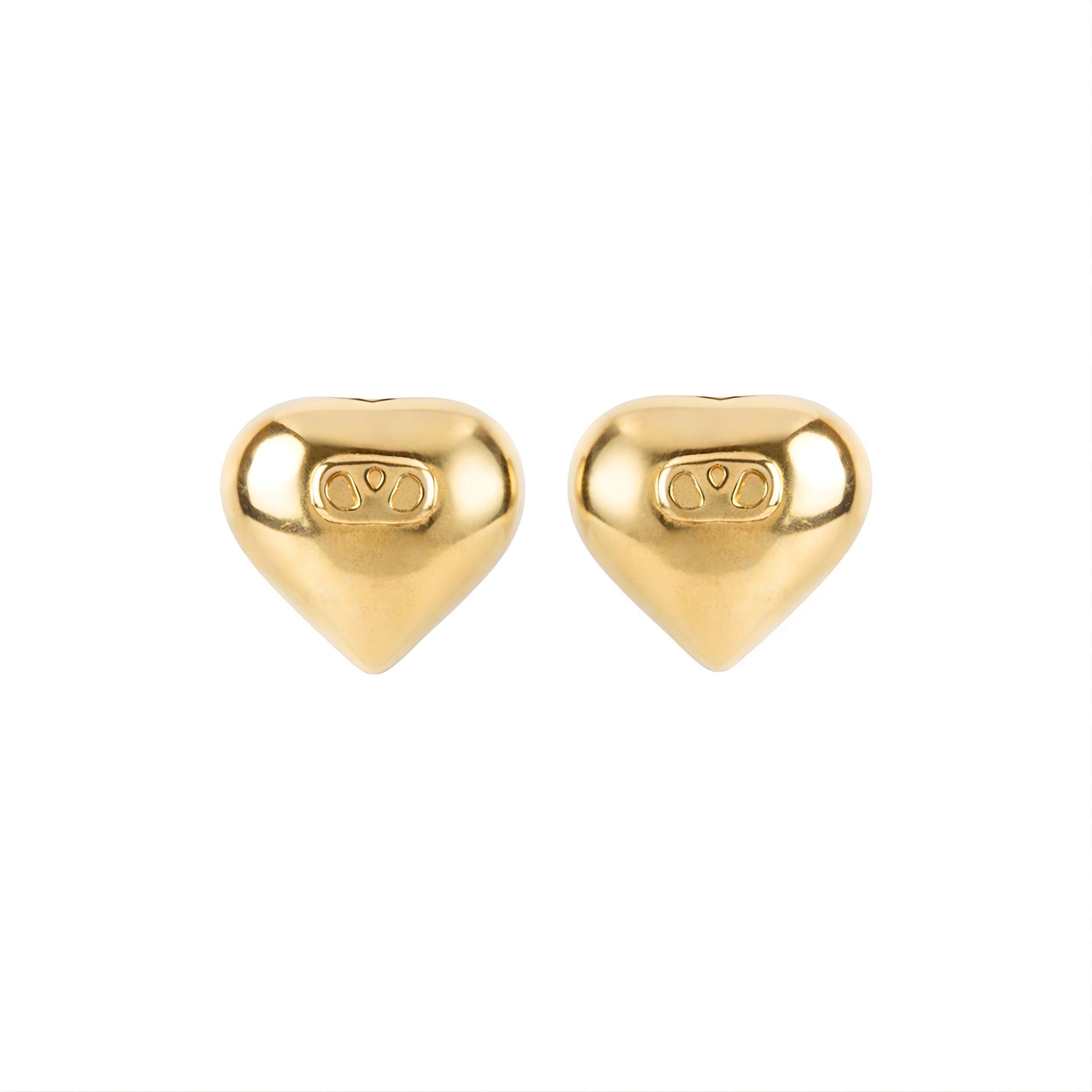 1990s Vintage Valentino Heart Clip-On Earrings