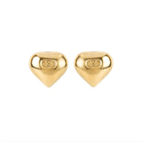 1990s Vintage Valentino Heart Clip-On Earrings