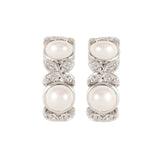 1980s Vintage D'Orlan Faux Pearl Clip-On Earrings