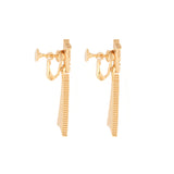 1980s Vintage D'Orlan Geometric Clip-On Earrings