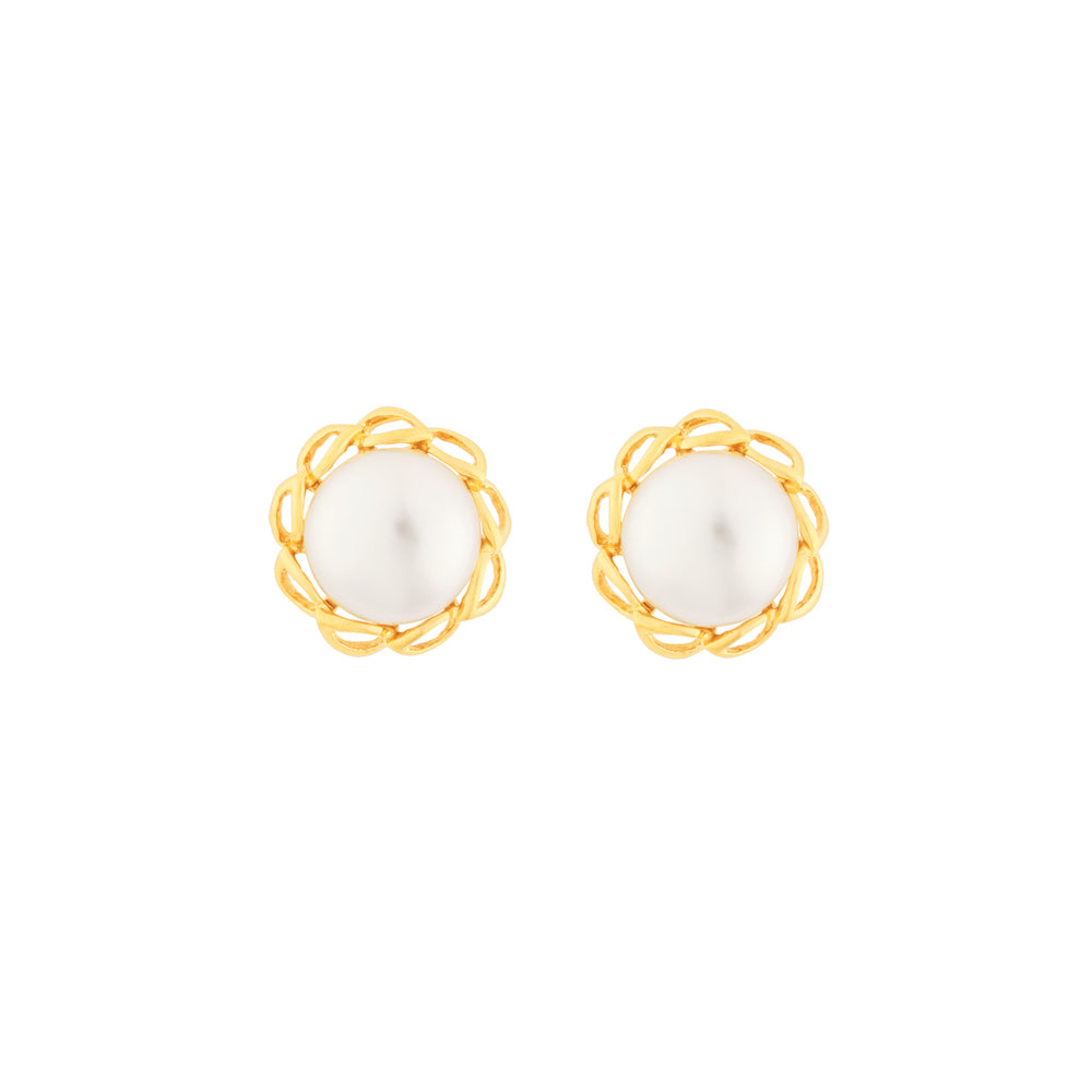 1980s Vintage Faux Pearl Earrings