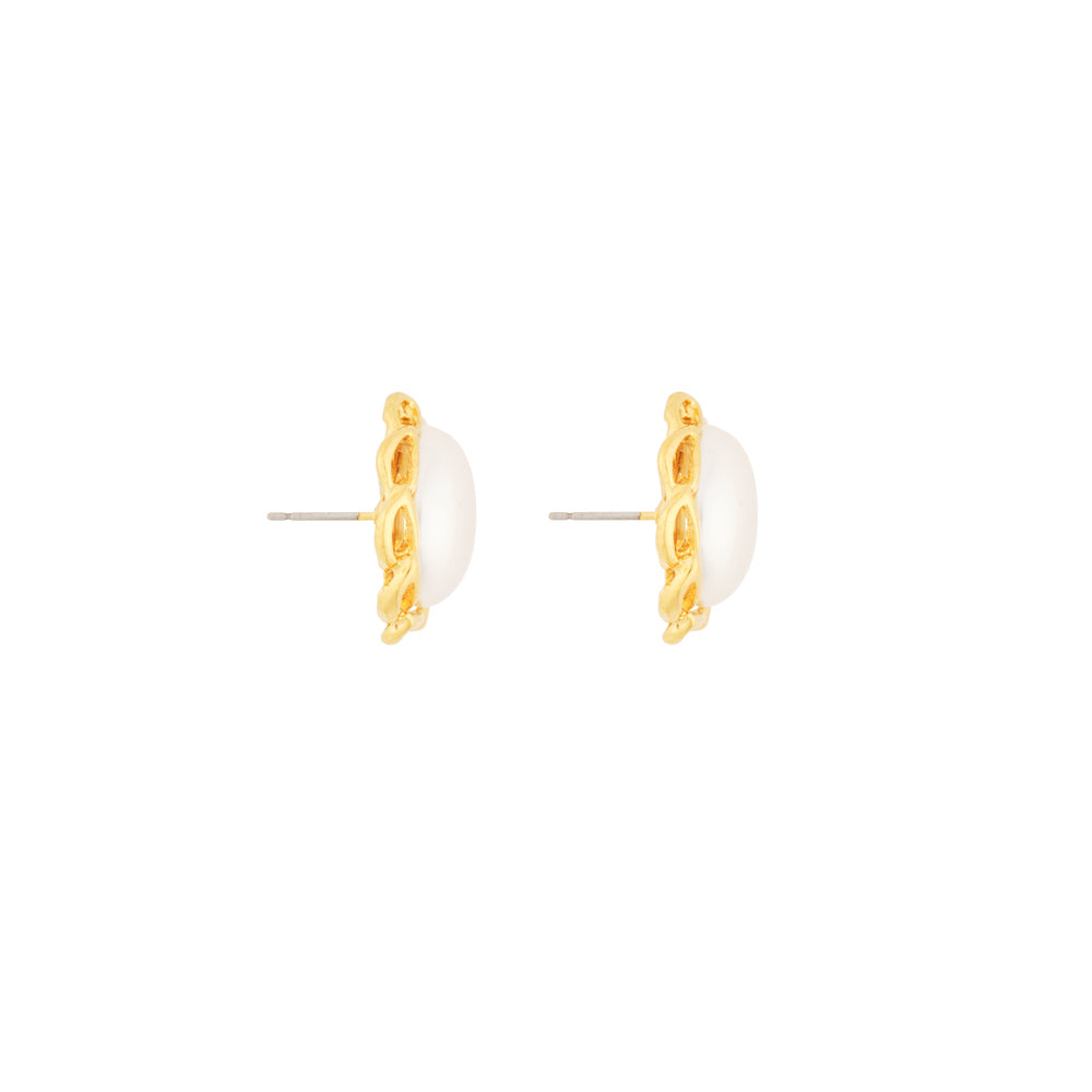 1980s Vintage Faux Pearl Earrings