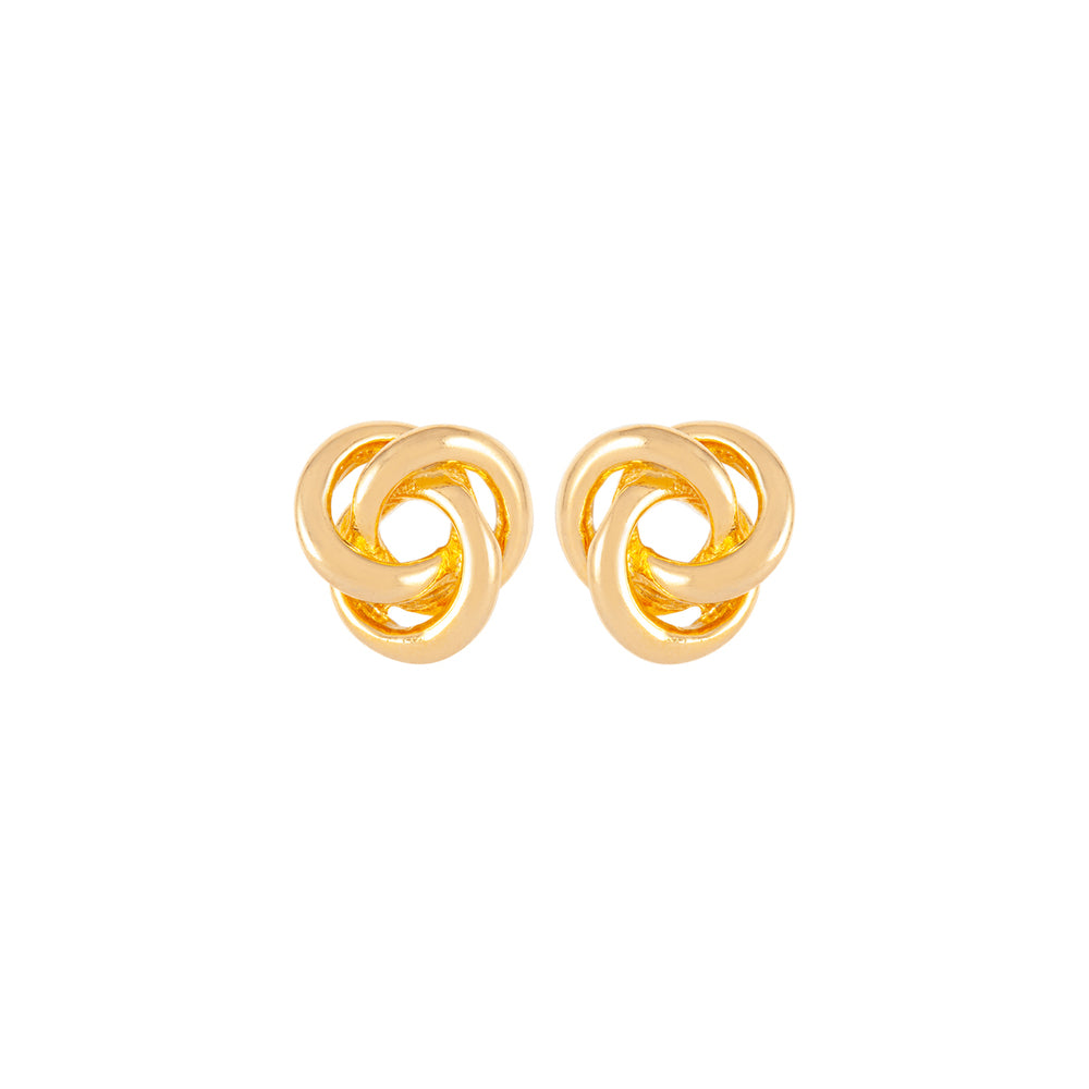 1990s Vintage Love Knot Clip-On Earrings