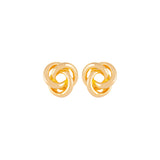 1990s Vintage Love Knot Clip-On Earrings