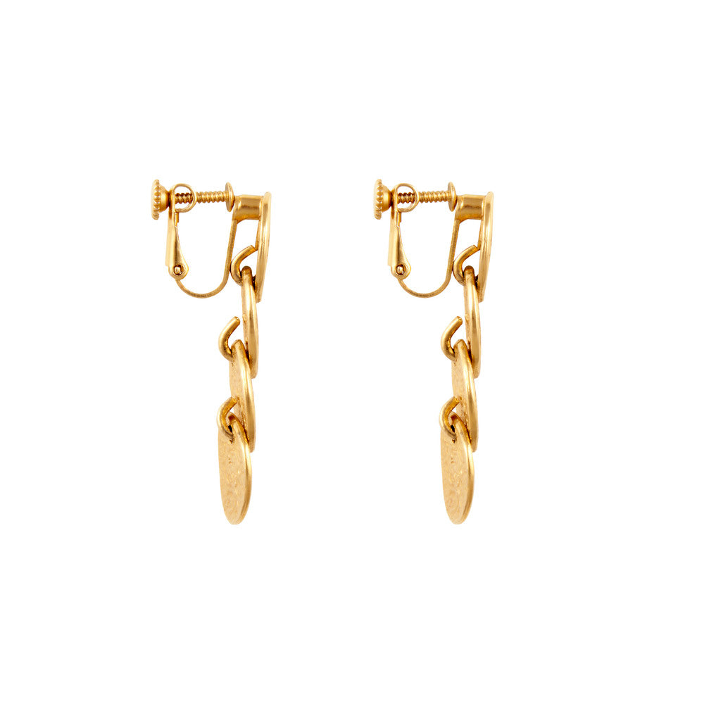 1990s Vintage Yves Saint Laurent Clip-On Earrings