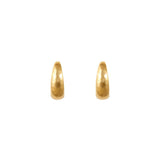 1990s Vintage Demi Hoop Clip-On Earrings