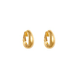 1990s Vintage Demi Hoop Clip-On Earrings