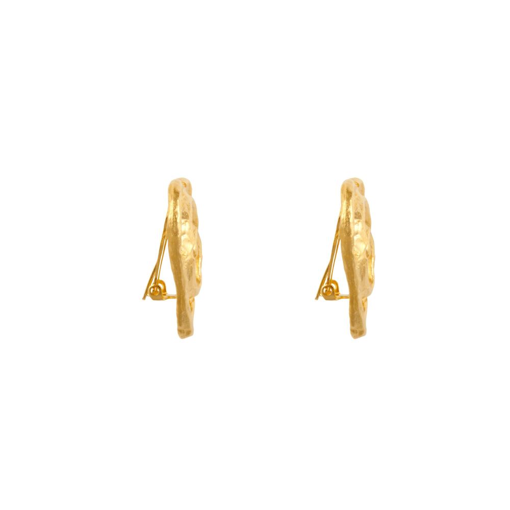 1990s Vintage Heart Clip-On Earrings