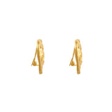 1990s Vintage Heart Clip-On Earrings